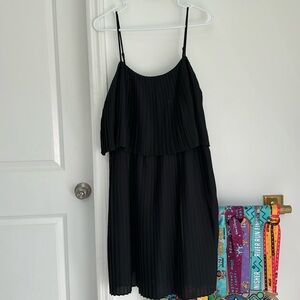 Black Pleated Dress